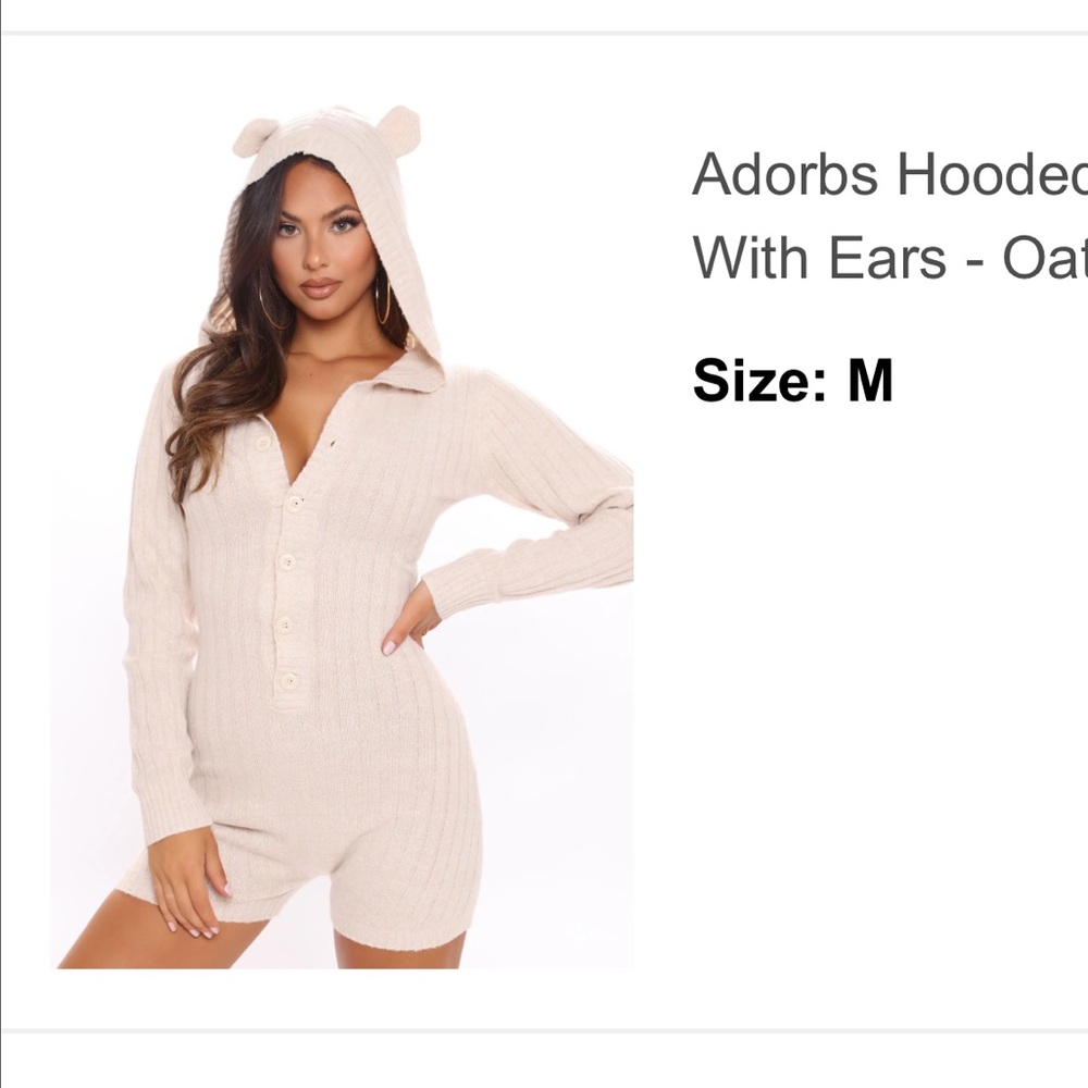 Fashion Nova Cream Ribbed Cardigan